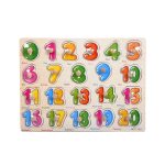 Wooden Number Learning Puzzle Board