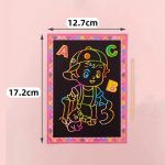 Colorful Magic Scratch Art Drawing Card with Stylus