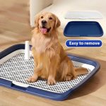 Large Indoor Pet Dog Toilet Training Tray with Grate - Image 2