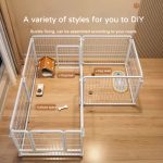 Customizable White Modular Pet Playpen Fence Enclosure