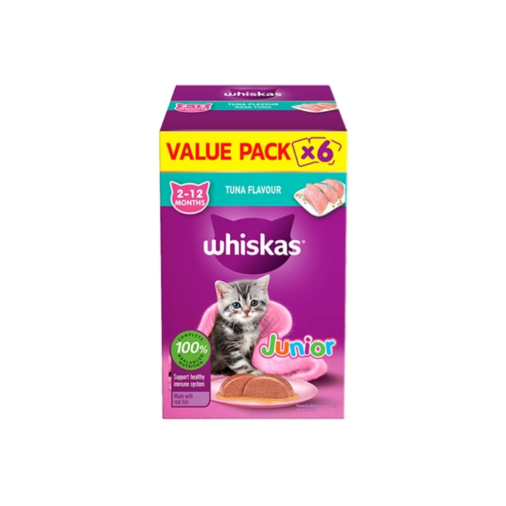 ECO (235) Whiskas Junior Kitten Wet Food Tuna Flavour Value Pack - Image 1