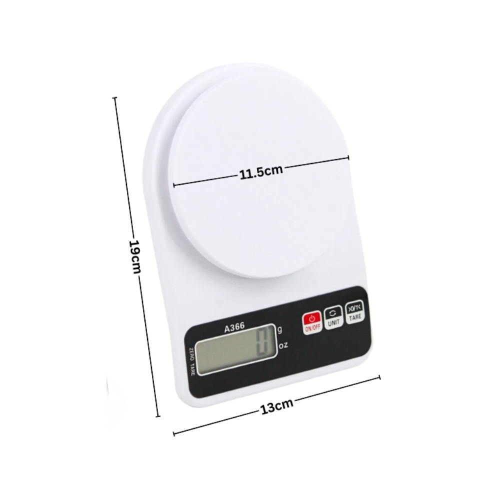 ECO (41) Digital Kitchen Scale 10kg White - Image 1