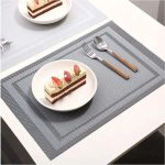 Grey Woven Dining Table Placemat - Image 2